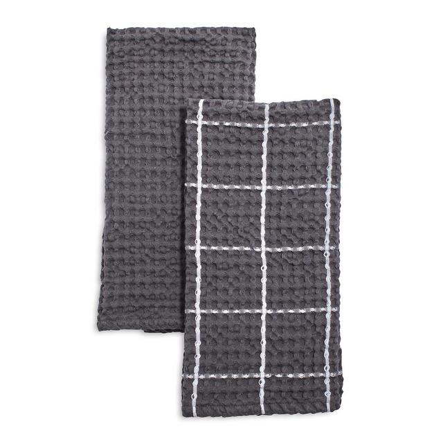 Washed Waffle Kitchen Towels, Set of 2