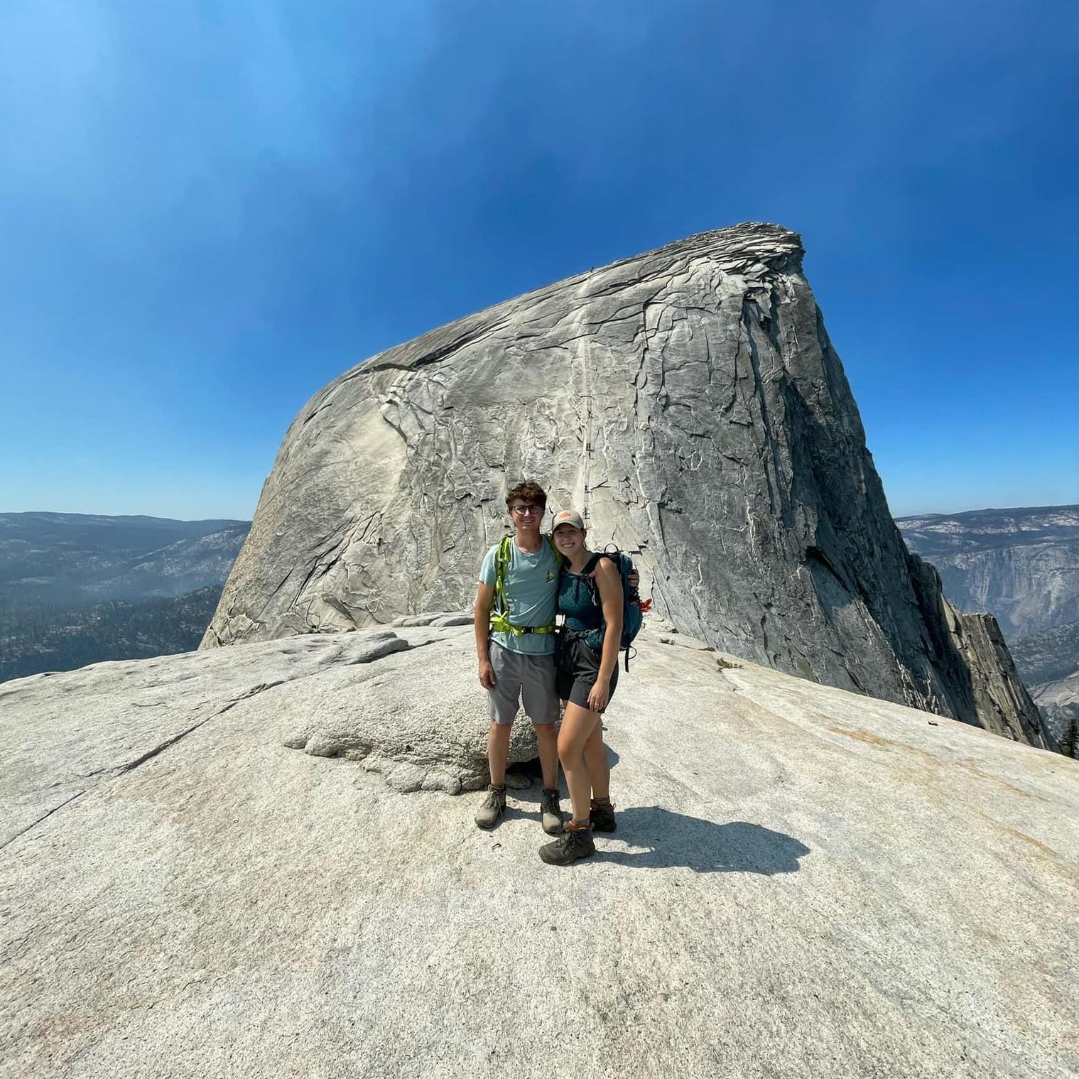9 miles, 4,800 vertical feet, and a few tears... but we made it to the top of Half Dome!!