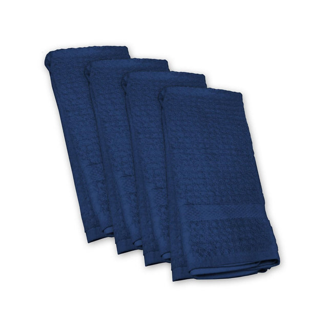 Solid Waffle Terry Dishtowel, Set of 4