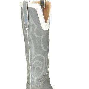 Justin Women's Verlie Vintage Suede Tall Western Boots - Snip Toe