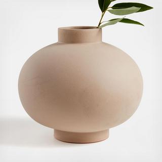Full Moon Clay Vase