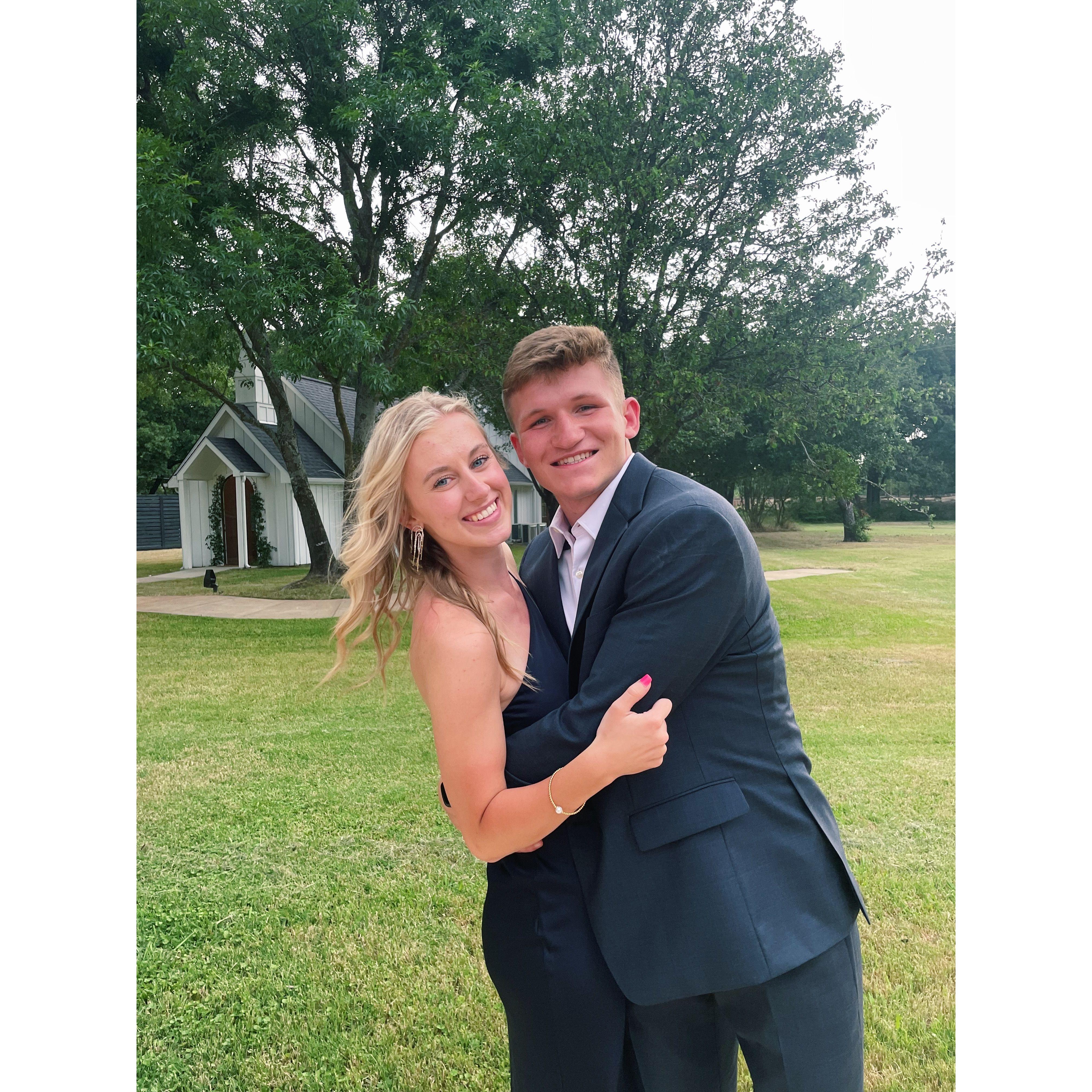 The first wedding we attended together