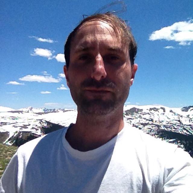 Jamie doing his best Radiohead "Kid A" impression. Rocky Mountain National Park, 2014.