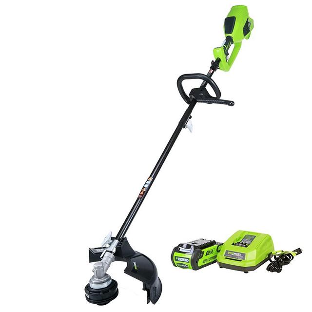 Greenworks 40V 14 inch Cordless String Trimmer (Attachment Capable), 2.0 AH Battery Included 2100702