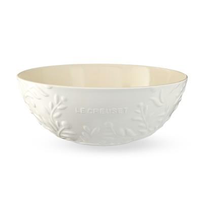 Le Creuset Olive Branch Embossed Serving Bowl