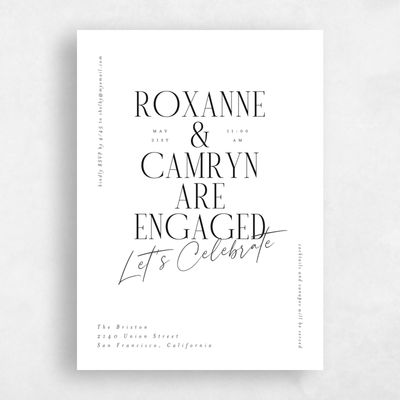 White Wedding Wedding Shower Invitation - Kosrae Portrait