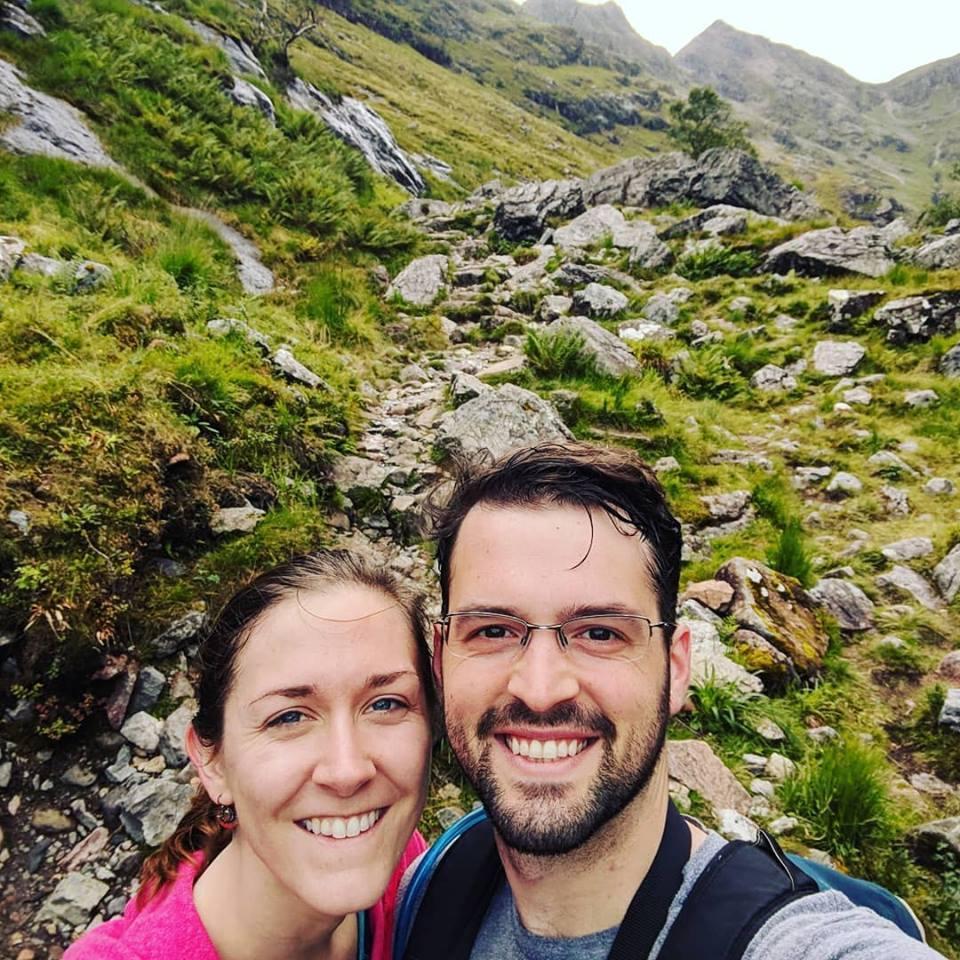 Halfway through a hike in the Scotland Highlands!