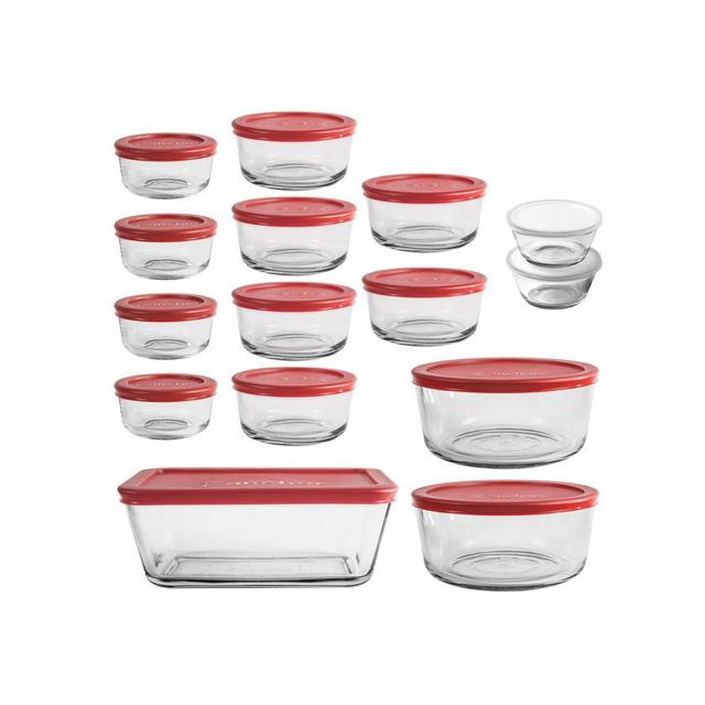 Anchor Hocking 30pc Glass Food Storage Set with Cherry Lids