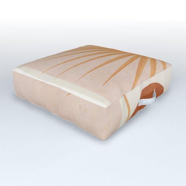 Tropical Leaf- Abstract Art 49a Outdoor Floor Cushion
