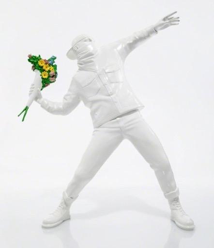 Banksy Flower Bomber (White), 2016