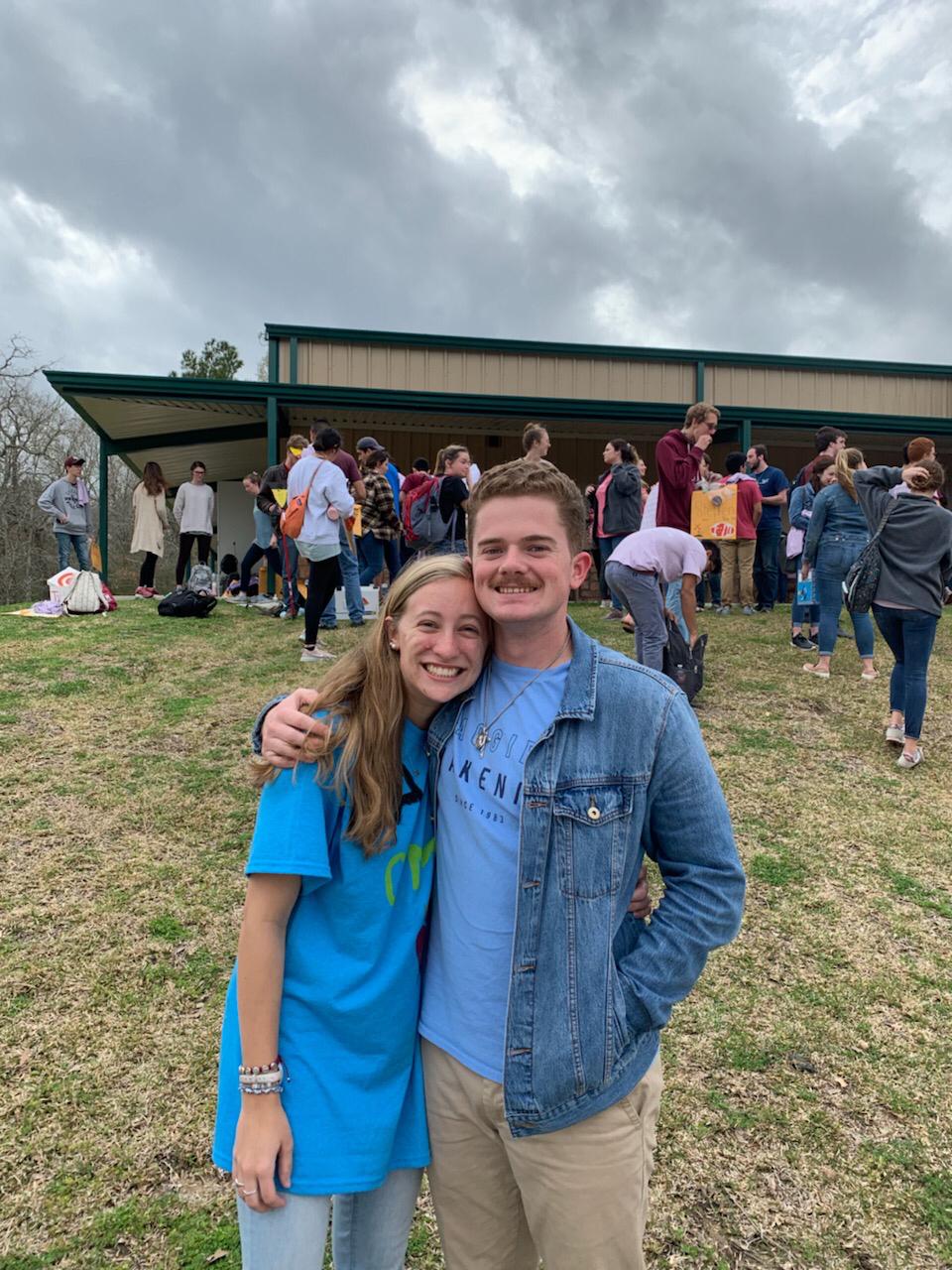 Month into dating - still wasn’t out of the habit of hand on the shoulder 😪 But he did start smiling with teeth 🥰