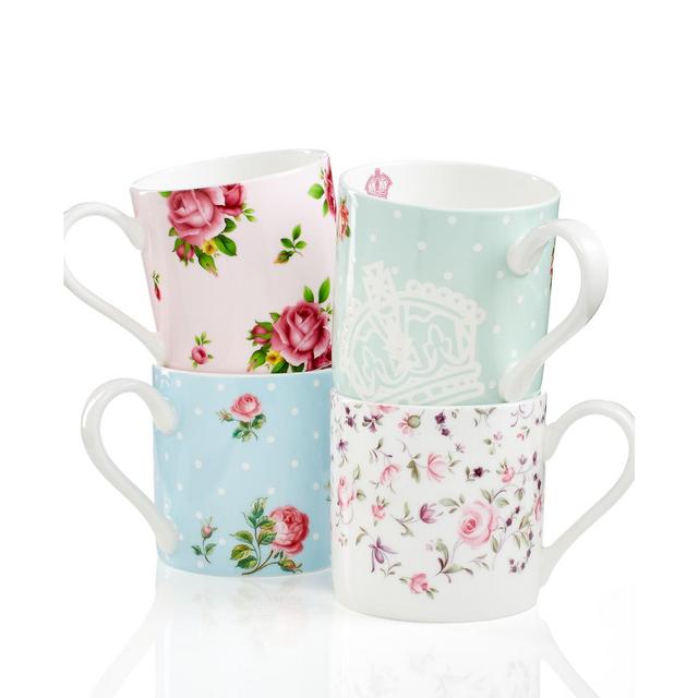 Royal Albert Dinnerware, Set of 4 Old Country Roses Mugs