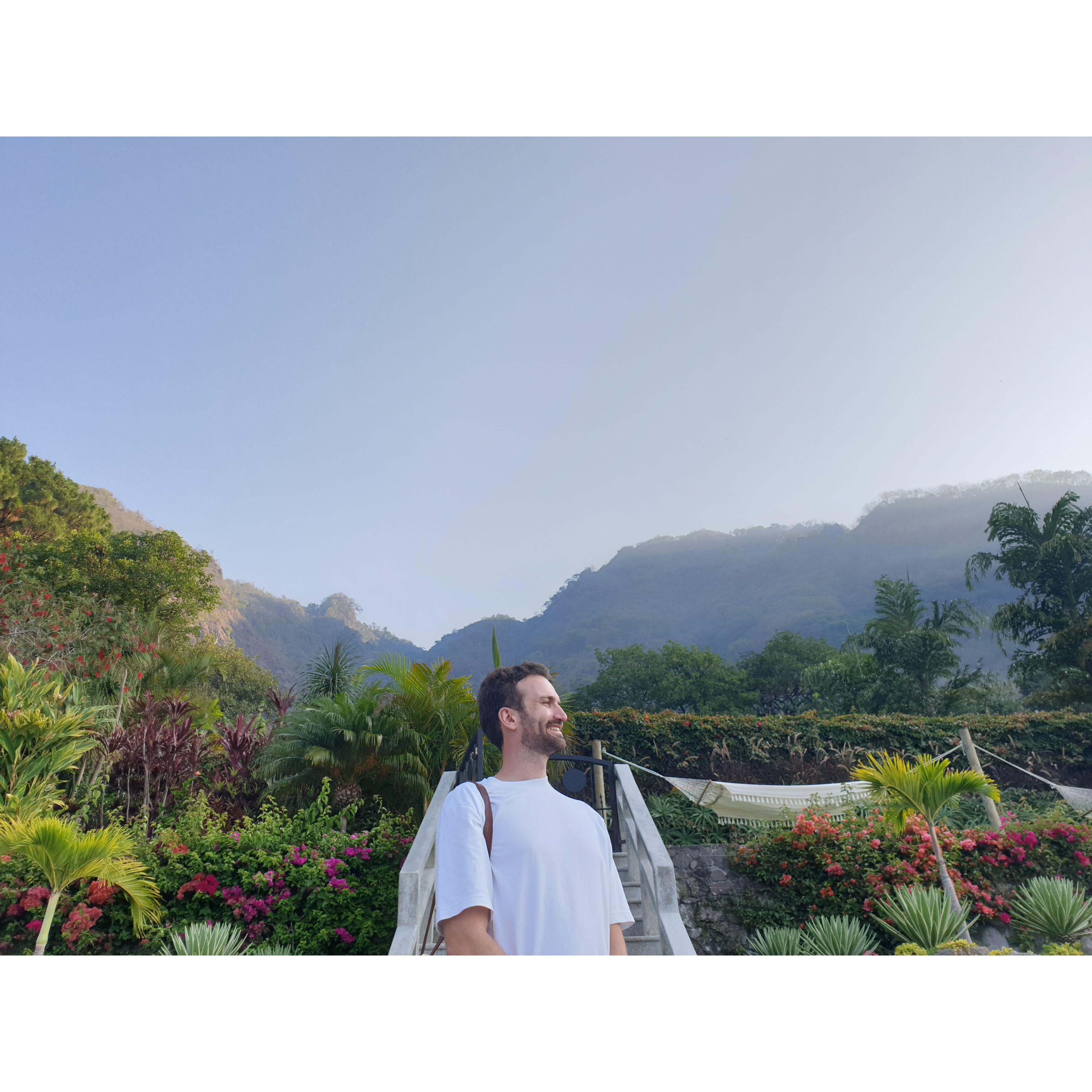 Valentin a few hours before we got engaged in Atitlán, Guatemala! {4 May 2023}