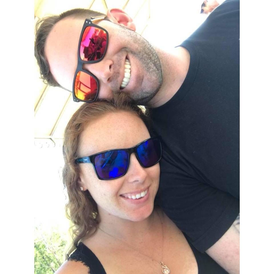 Romantic Cuddles during the Croc Jumping Cruise down Adelaide River. Now Andrew knows that salties can live in fresh water too... IT WAS THIS.... BIG