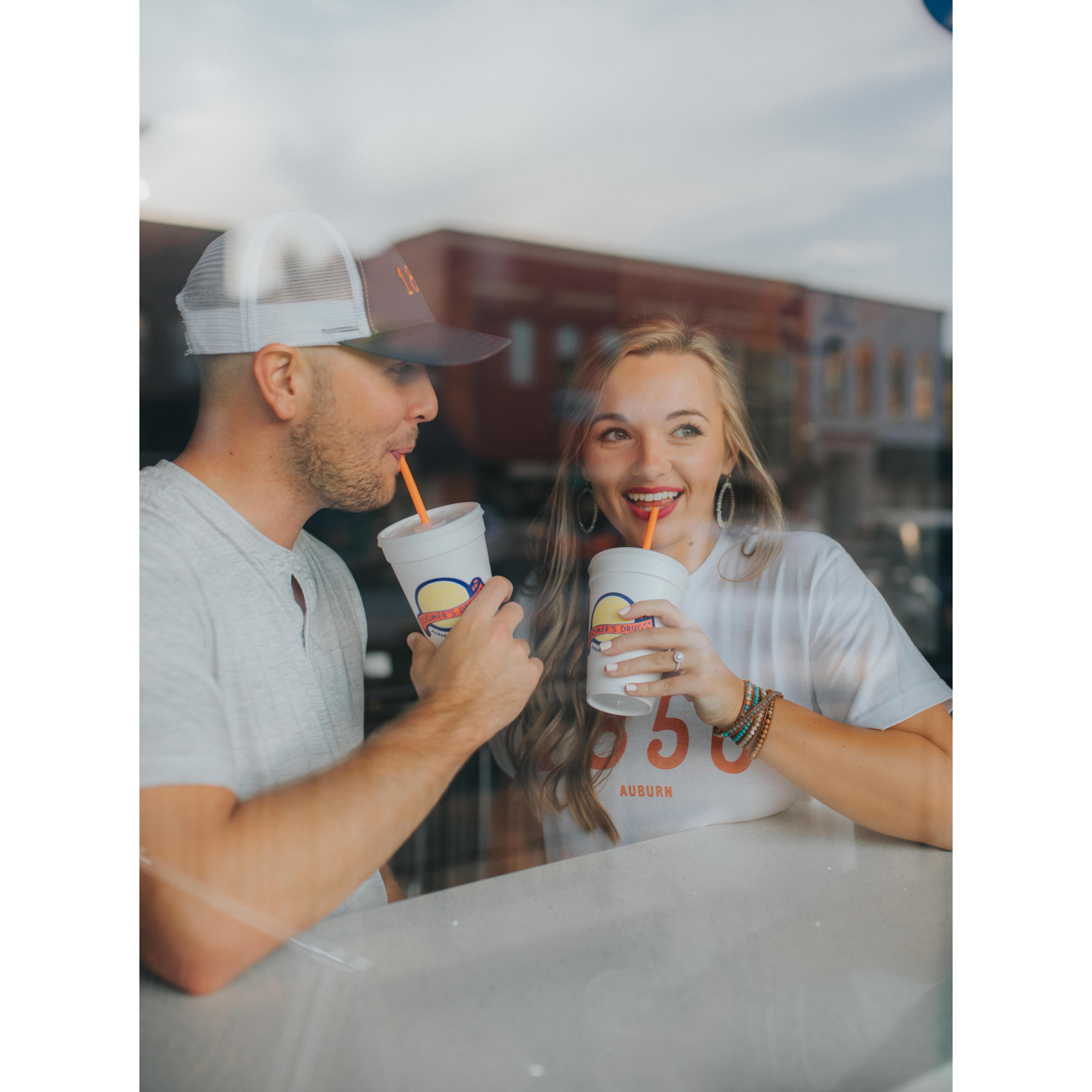 Toomer's lemonade is a must when its 90 degrees while taking pictures.