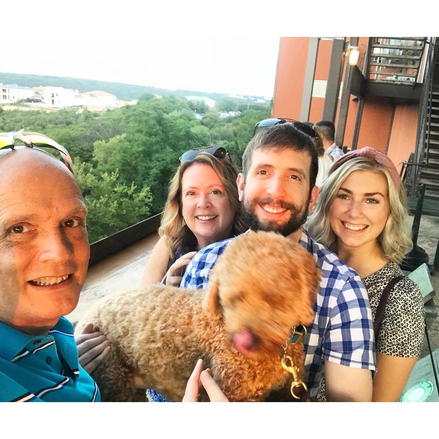 Family visiting Austin