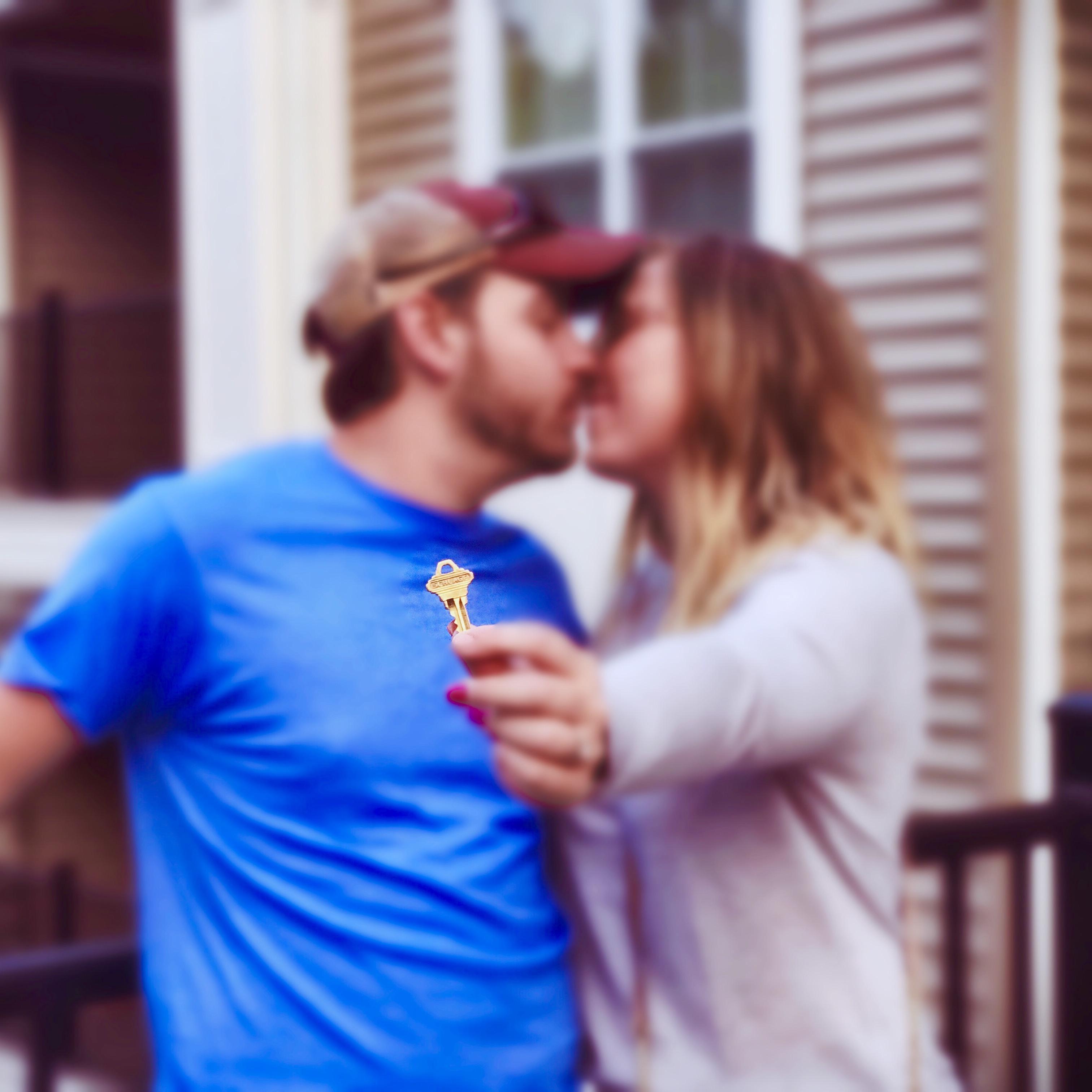When we moved into our first home together!