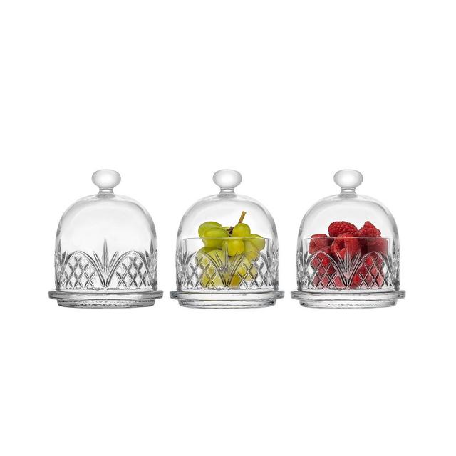 Godinger Dublin Set of Three Covered Butter Dishes