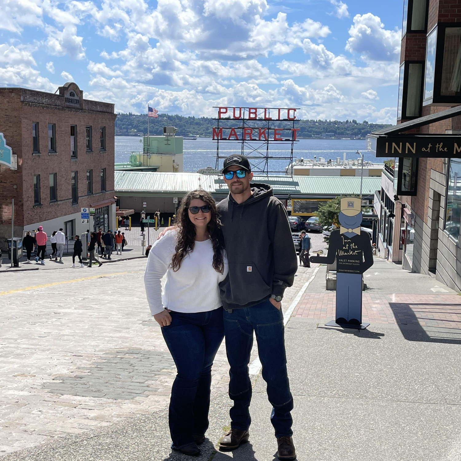 Our first Pike Market trip together on our first full day in Washington together.