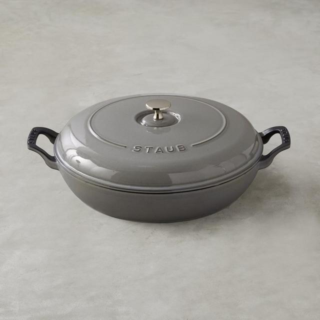 Staub Cast-Iron Braiser, 3 1/2-Qt., Graphite