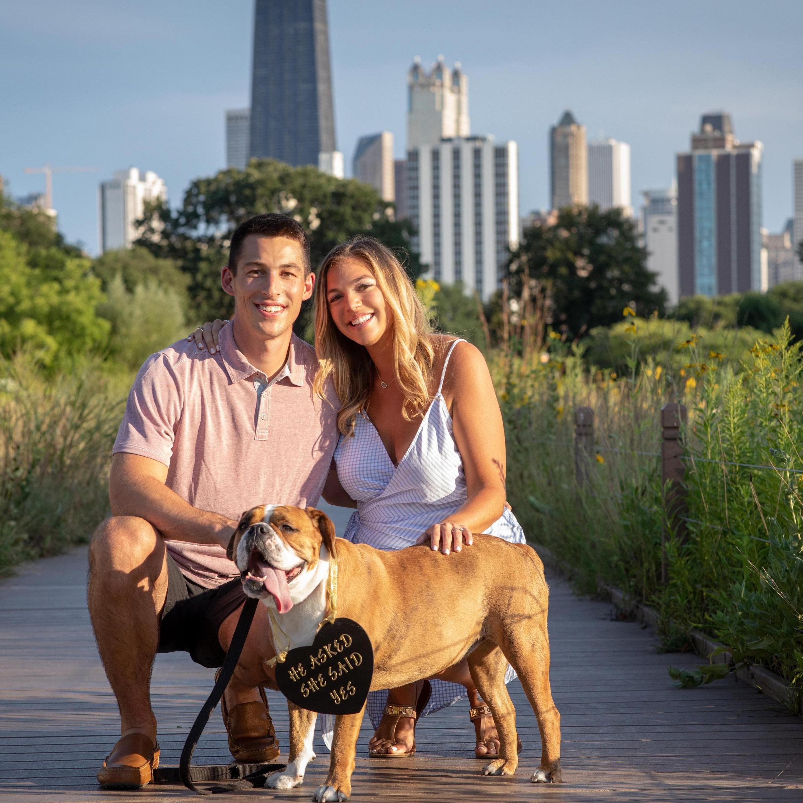 The proposal wouldn't of been complete without our pup, Bella!