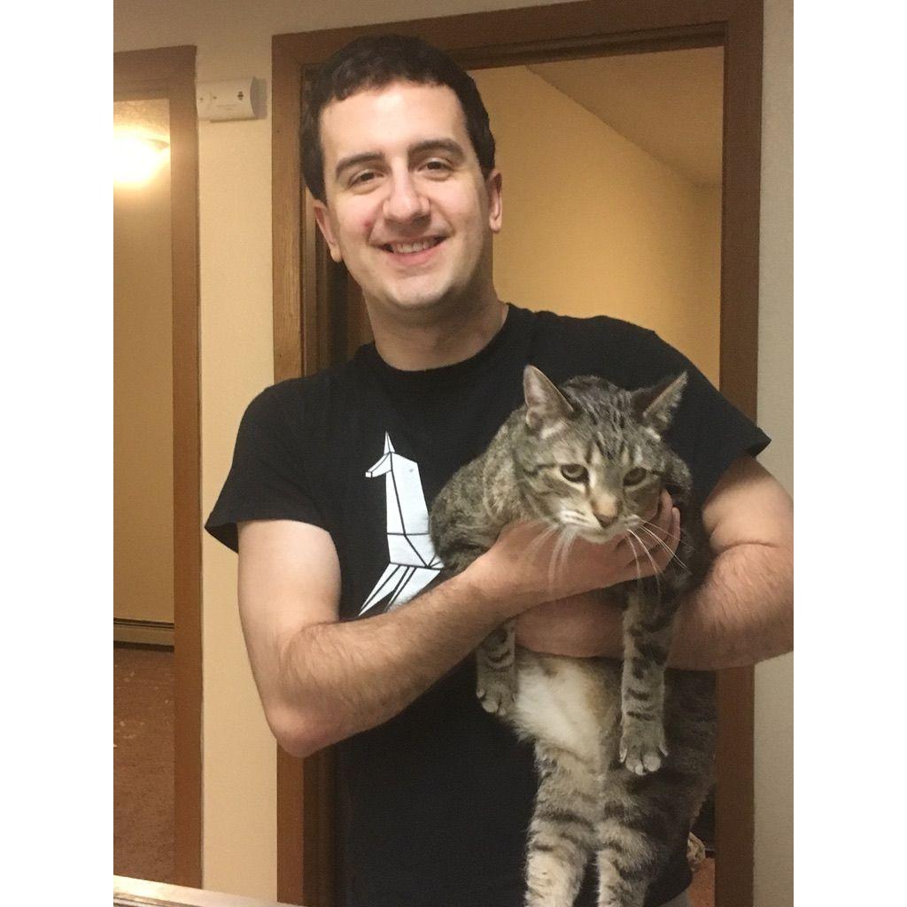 Our first pet together, Norman.