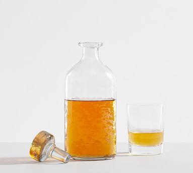 Handmade Hammered Glass Liquor Decanter
