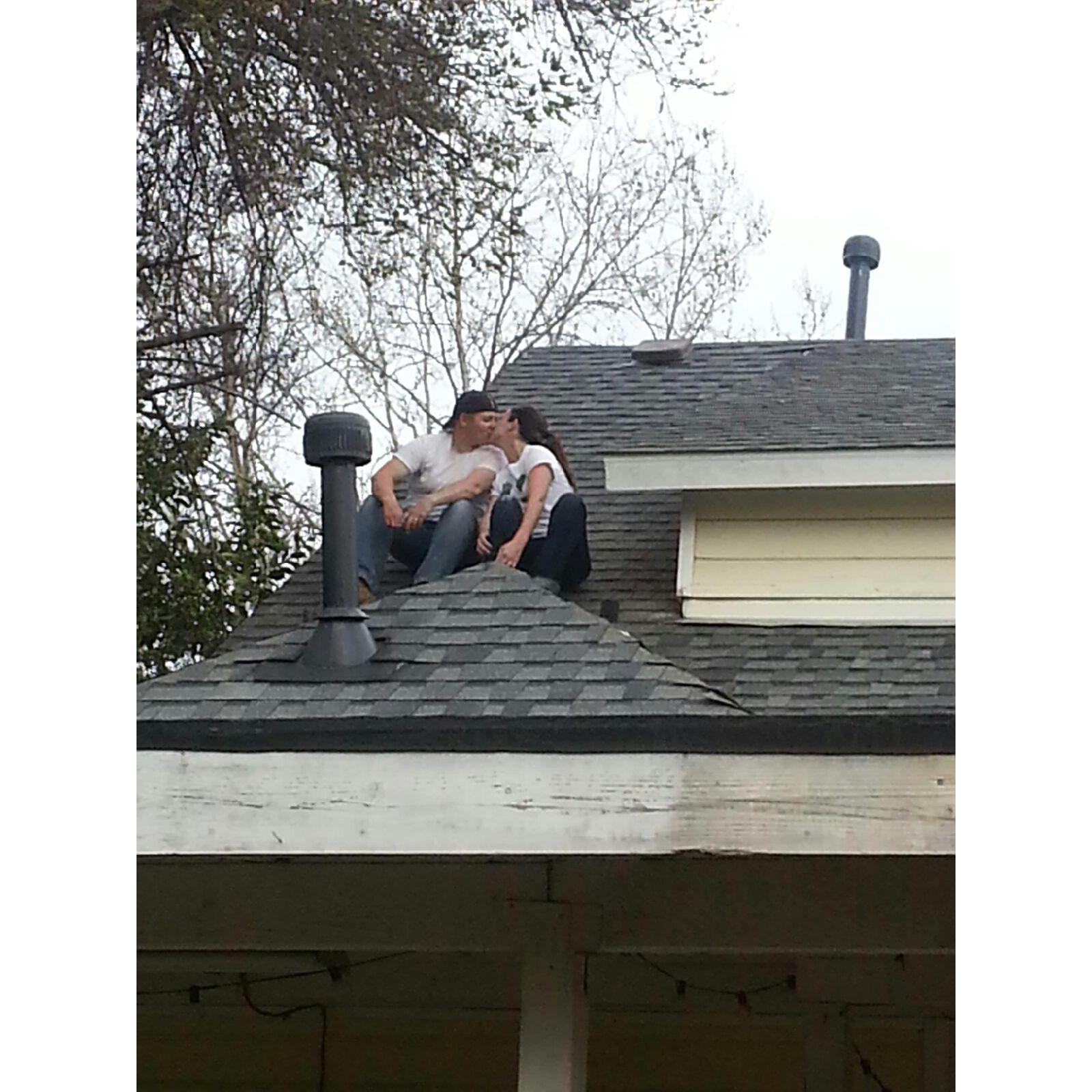 Up on the roof, all our cares just drift right in to space - 2014