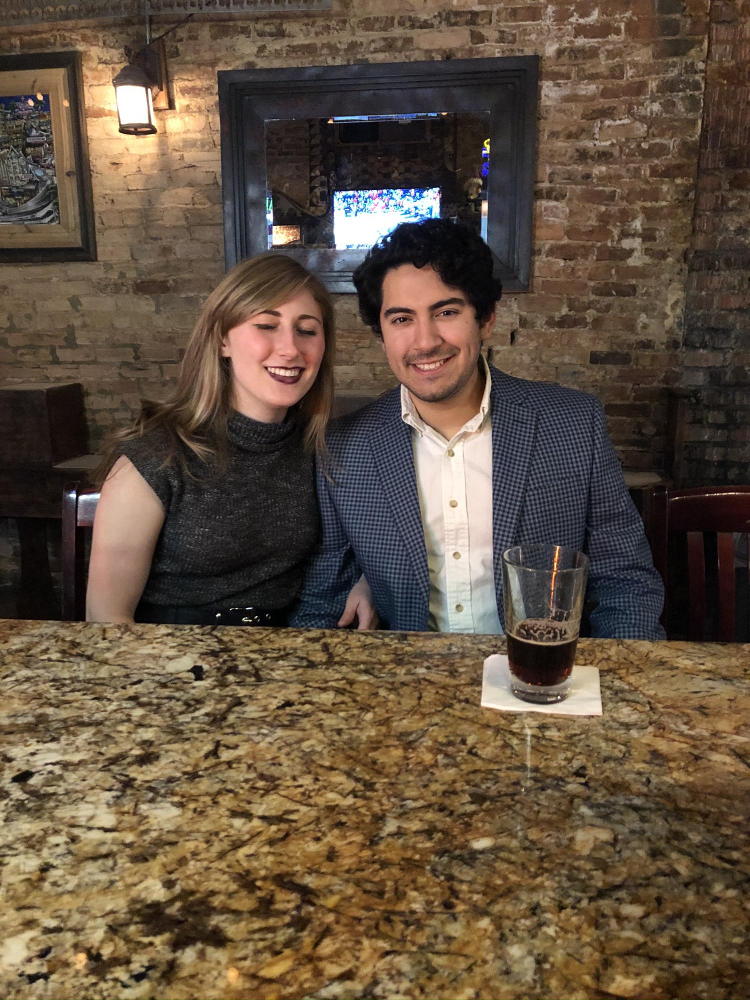 Esteban and Mallory in Athens celebrating their second anniversary of dating