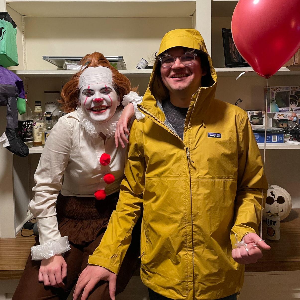 We love Halloween, one of us more than the other!