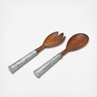 Galvanized Salad Servers