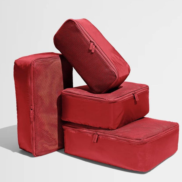 The Insider Packing Cubes in Cherry Red