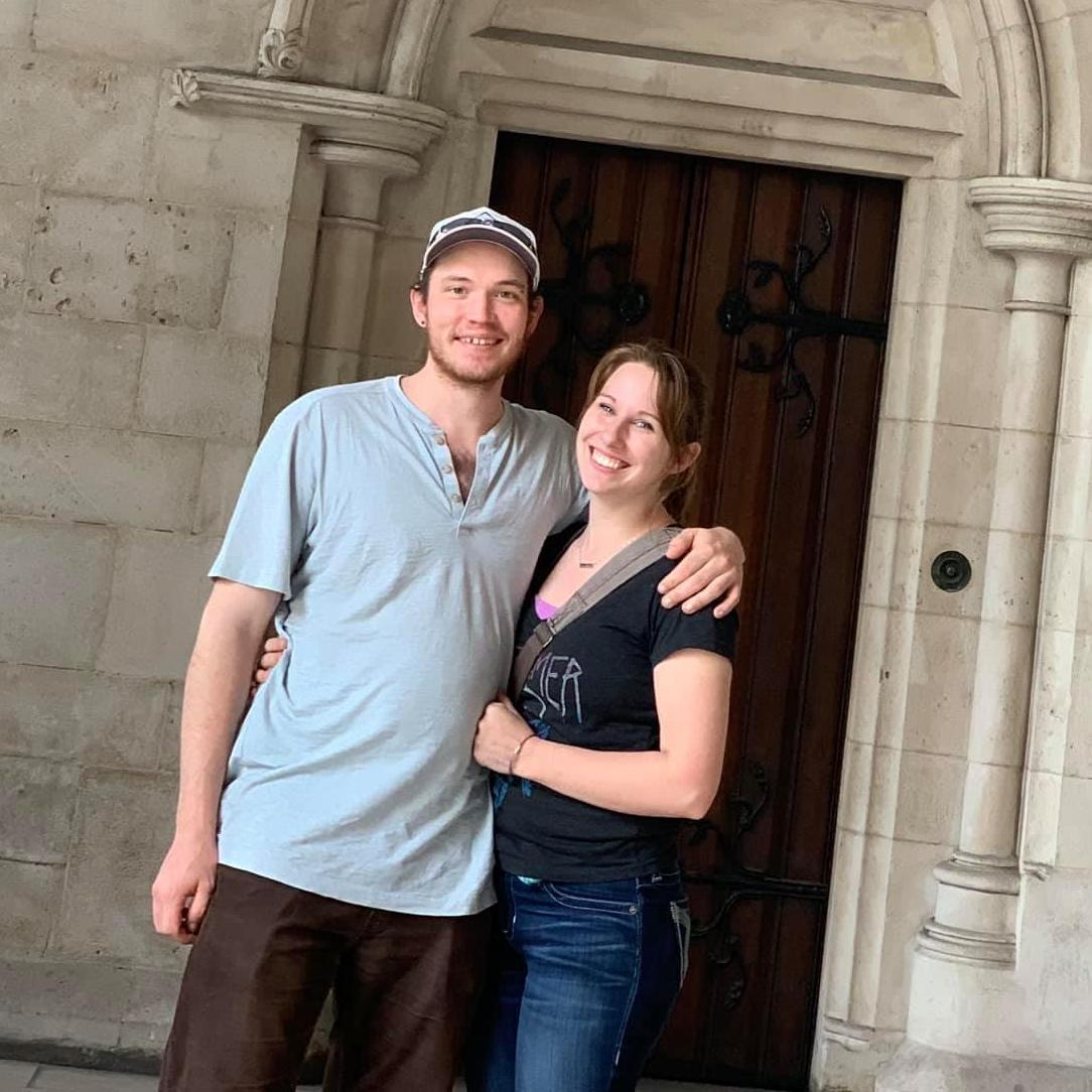 When in London you take cute photos in front of old doors