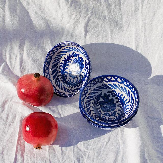 Small bowl with hand painted designs