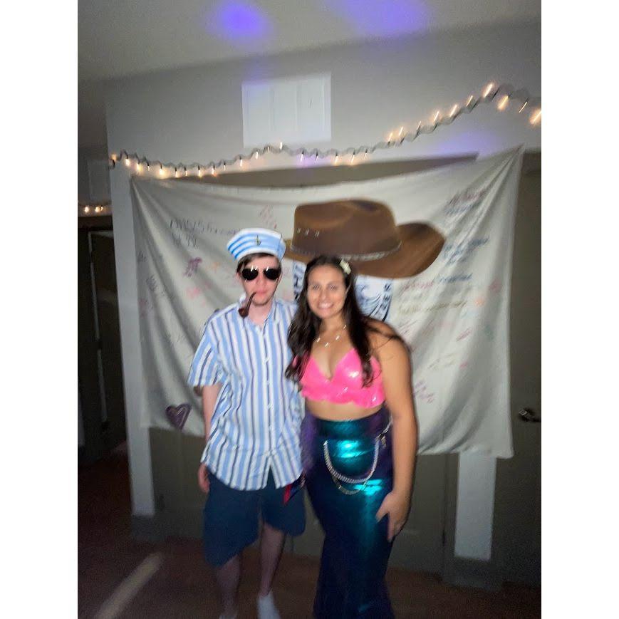 Halloween Costume: Sailor and mermaid