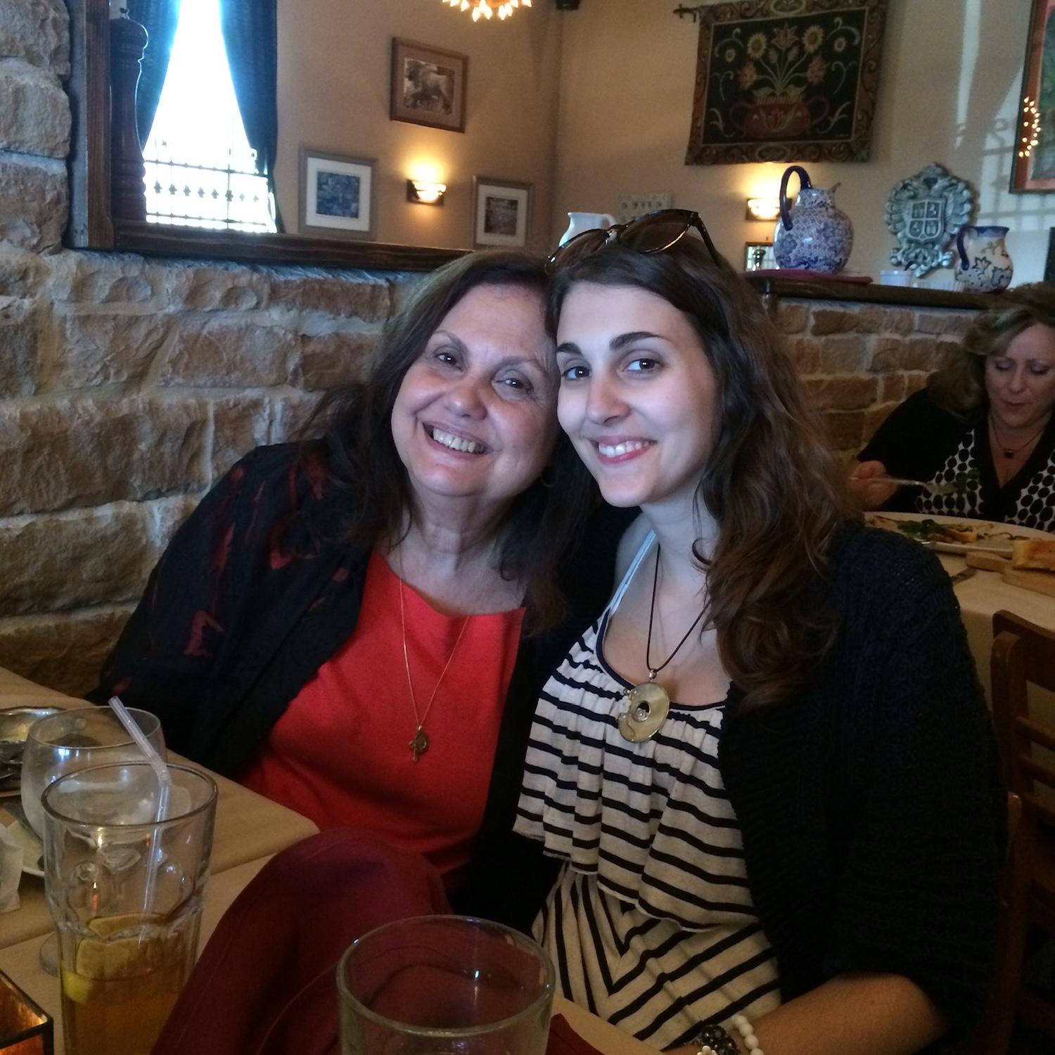 mom and me on mother's day. that day will never hold the same meaning to me.