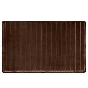 Micro Plush 17-Inch x 24-Inch Memory Foam Bath Mat in Chocolate