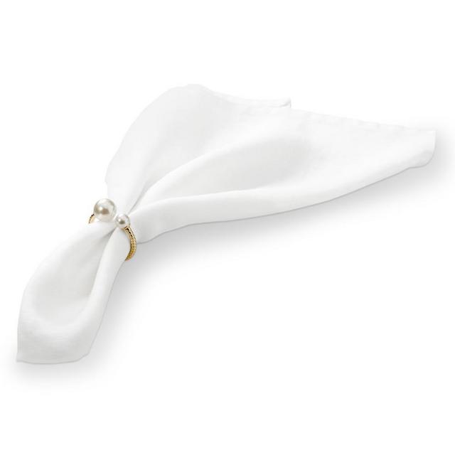 Pearl Napkin Rings, Set of 4