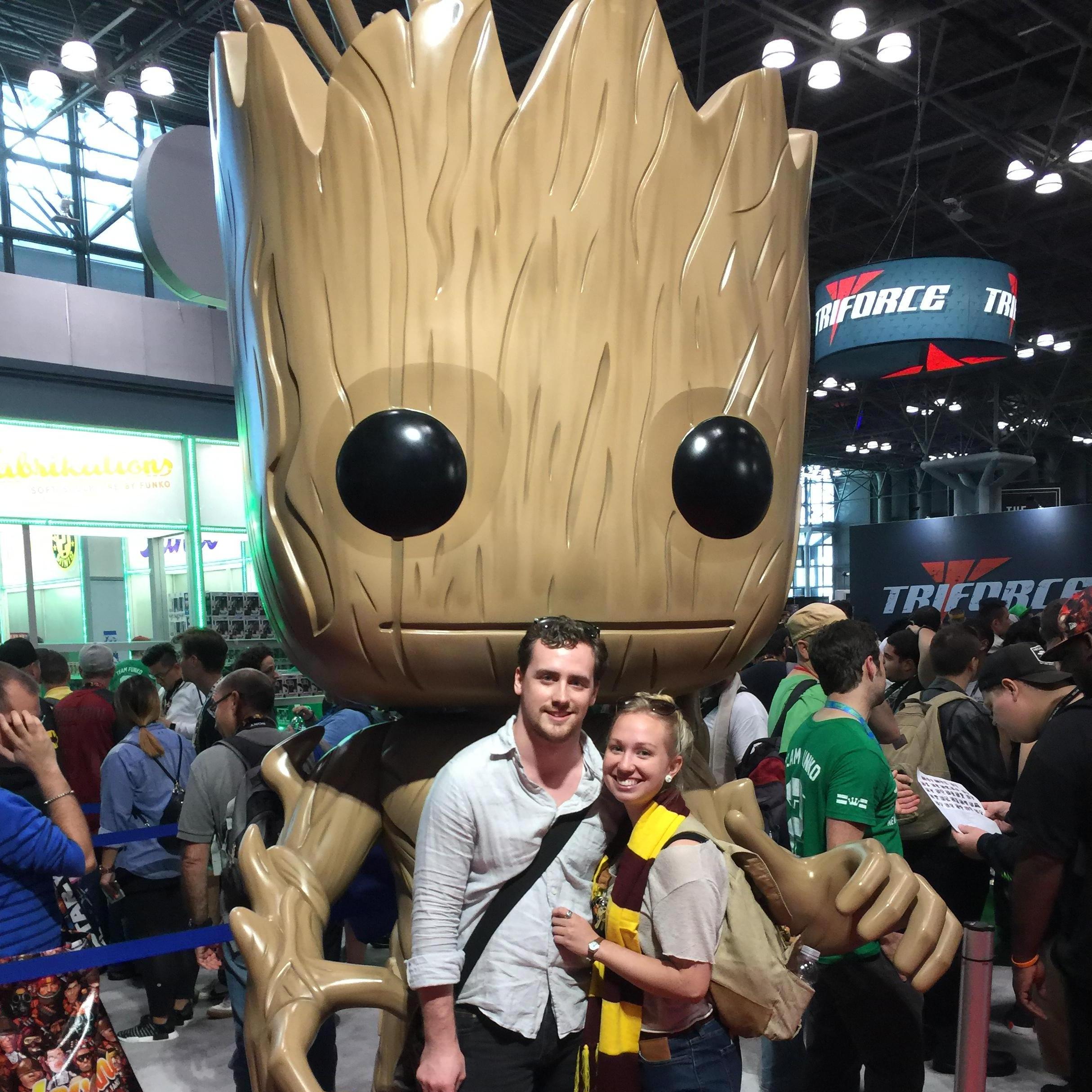 Comic-con with Groot