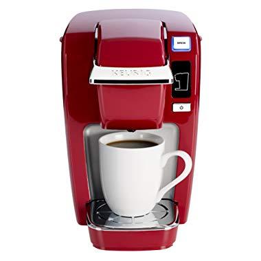 Keurig K15 Coffee Maker, Single Serve K-Cup Pod Coffee Brewer, 6 to 10 oz. Brew Sizes, Red