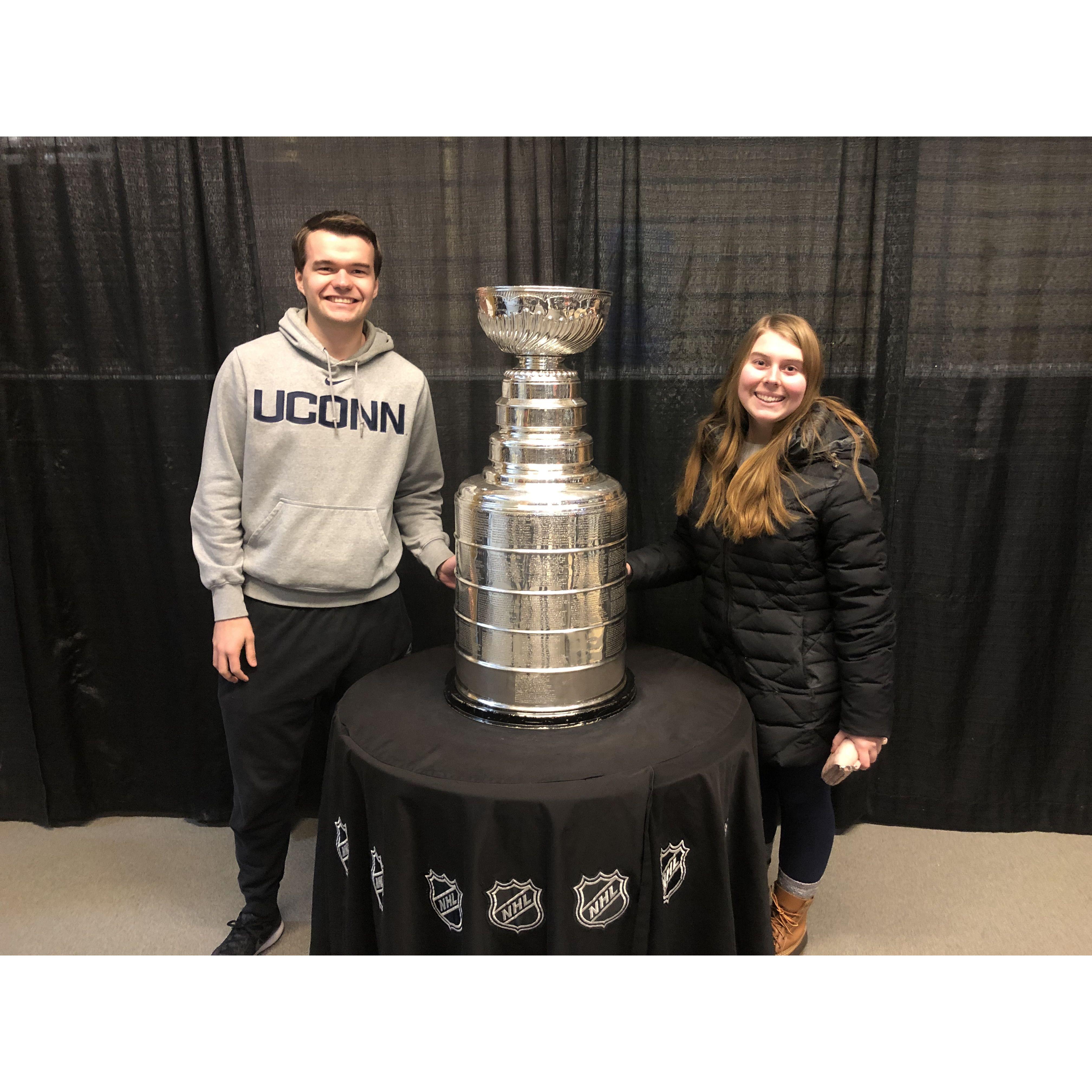 We were lucky enough to see (and touch) the Stanley Cup!