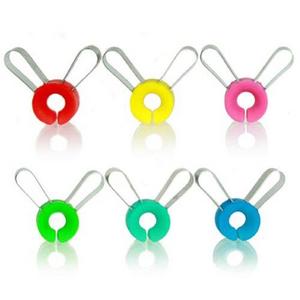 Rabbit Clip-On Wine Charms (Assorted Colors, Set of 6)