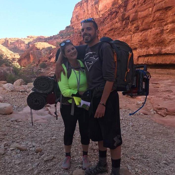 Getting ready to hike Havasupai
