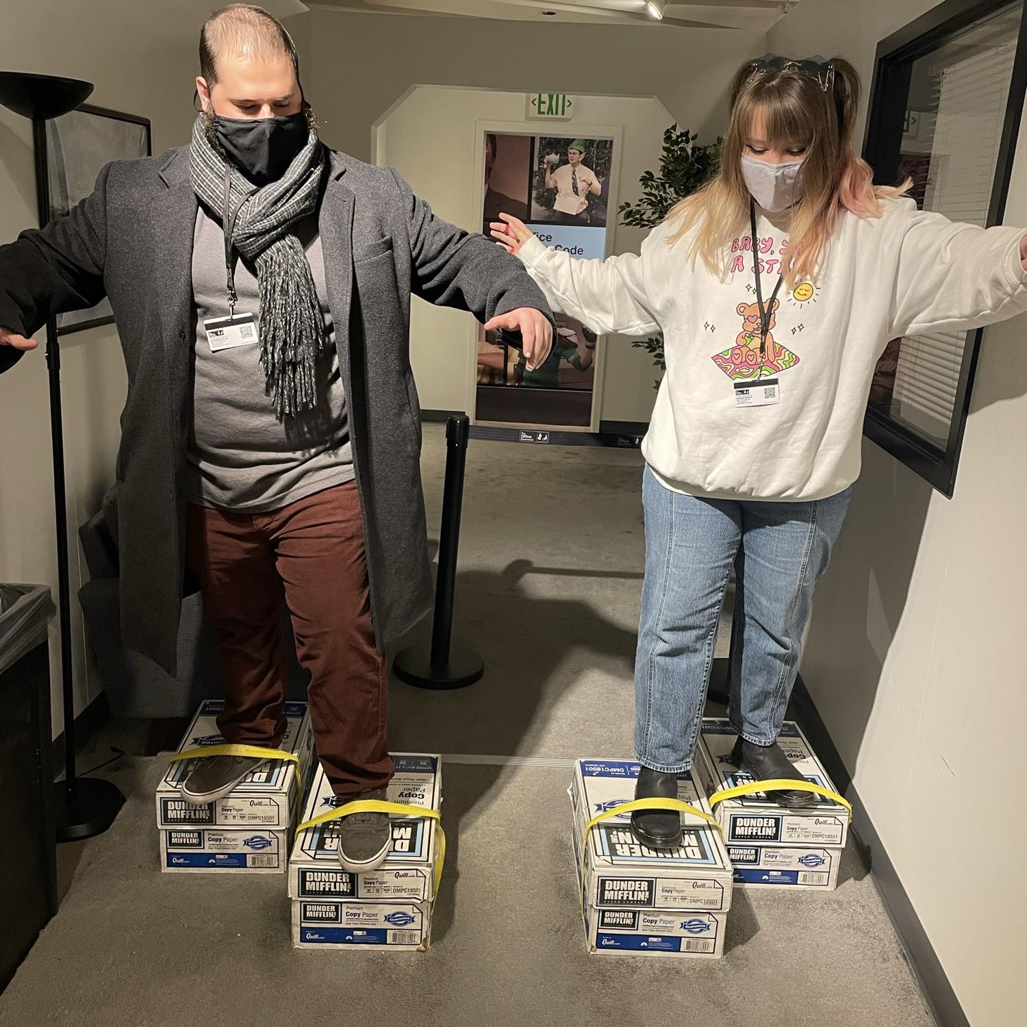 At Dunder Mifflin playing Flonkerton, January 2022