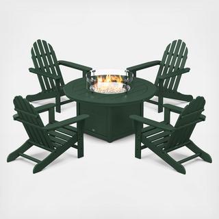 Classic Adirondack 5-Piece Outdoor Conversation Set