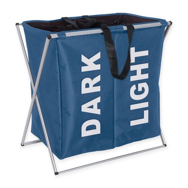 Wenko Duo Laundry Bin in Blue
