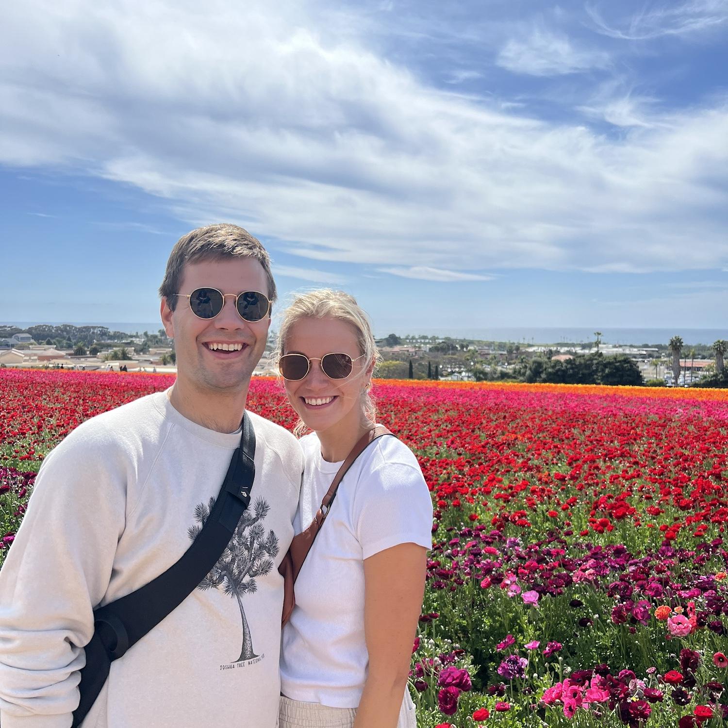 Carlsbad flower fields in SoCal!