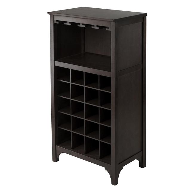 Ancona Modular Wine Cabinet with Glass Rack and 20-Bottle
