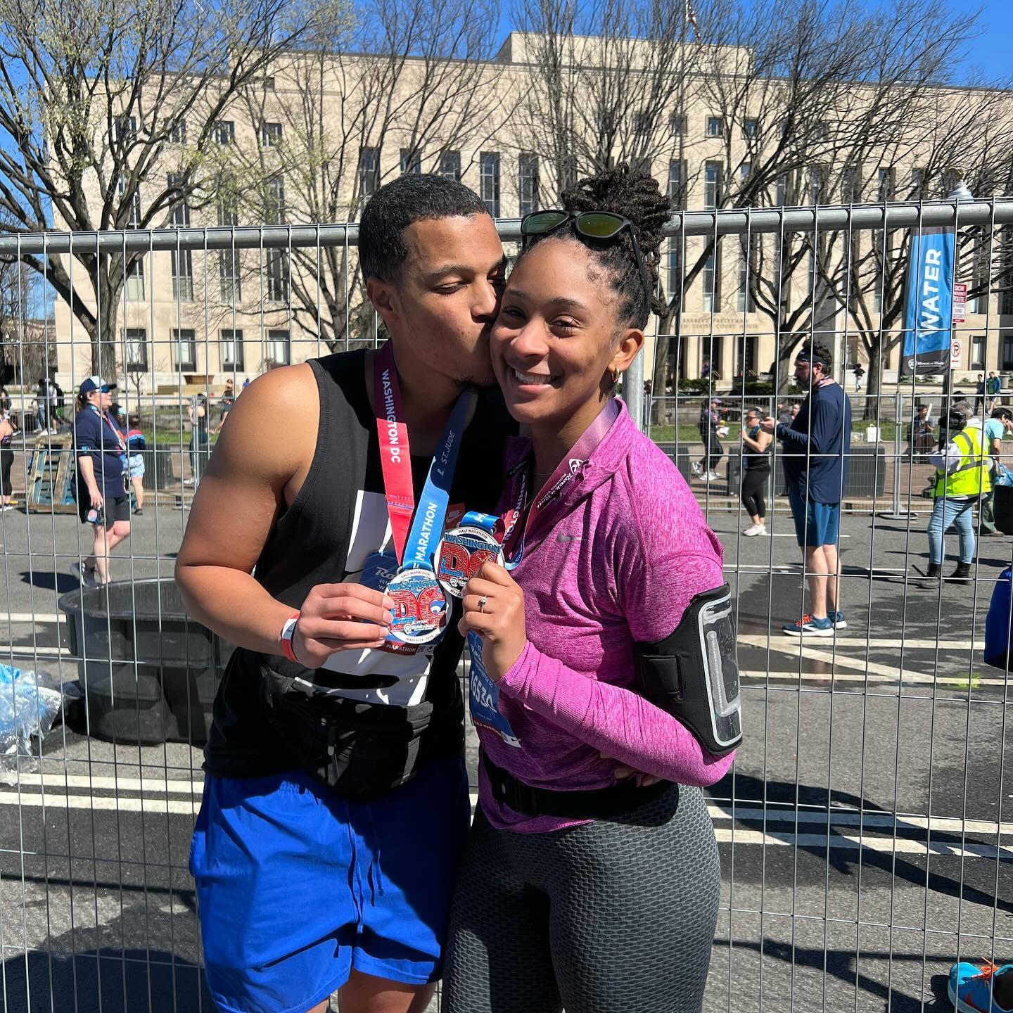 We finished our 1st Half Marathon together