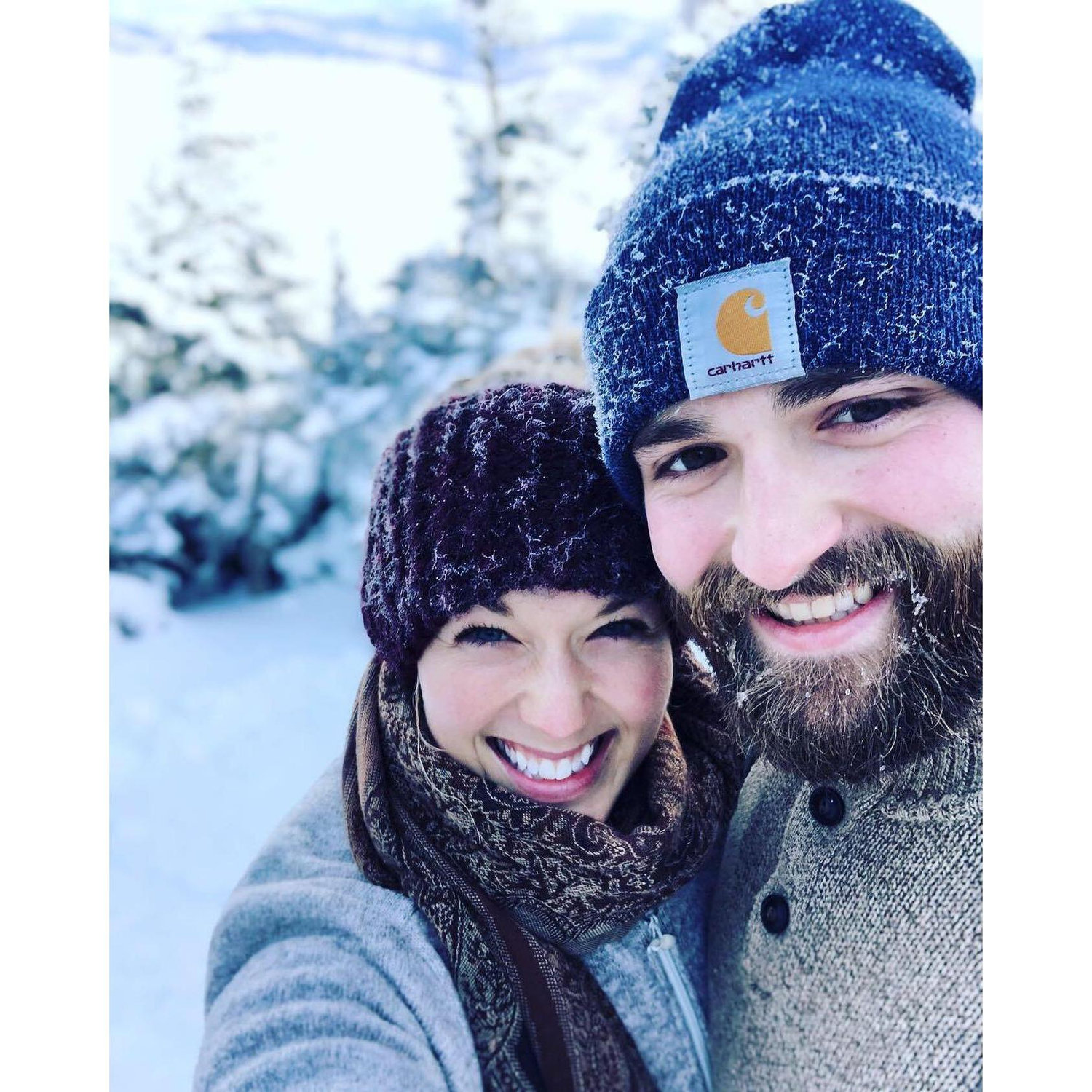 Britt and Shane's first picture together.